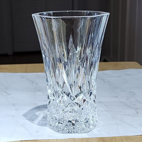 Vintage Led Cut‎ Crystal Bud Vase 5x3 Inch - Picture 4 of 16